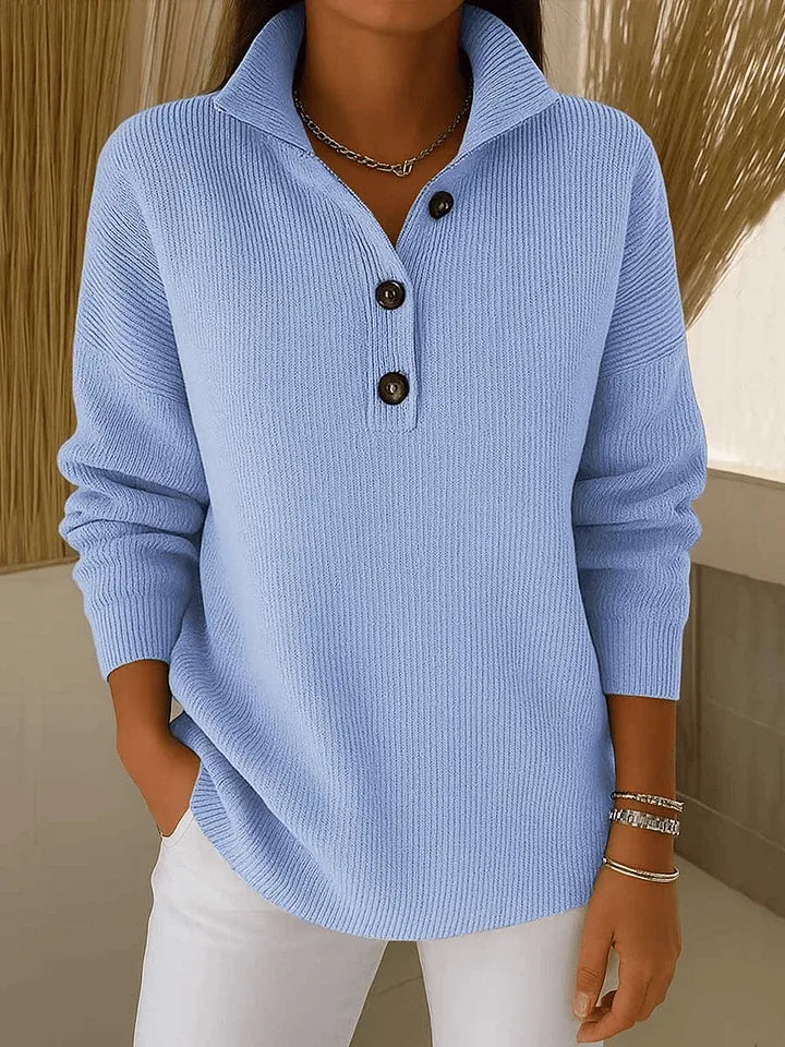 Florence | V Neck Polo Jumper