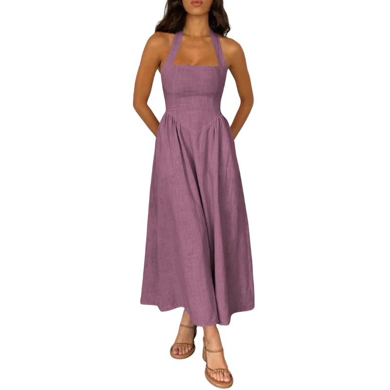 KATE™ – Elegant Sleeveless High-Waist Dress