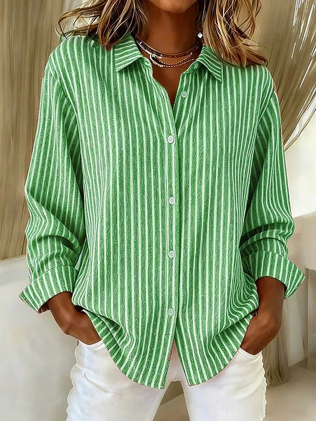 Jacqueline | Striped Button Down Shirt