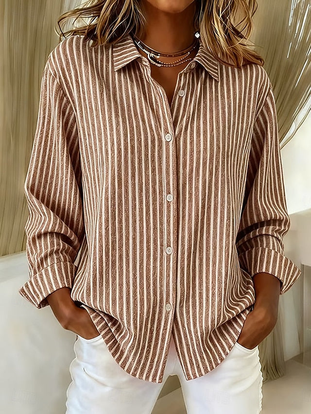 Jacqueline | Striped Button Down Shirt