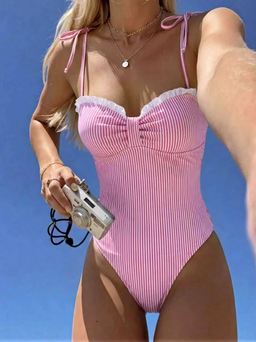 Elena — Shaping Swimsuit, Stripes