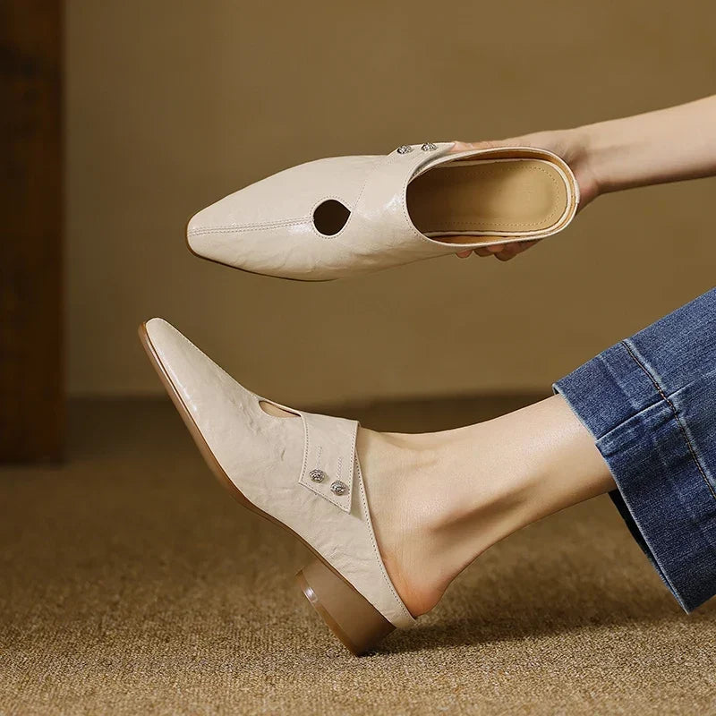 Olga | Leather Mules