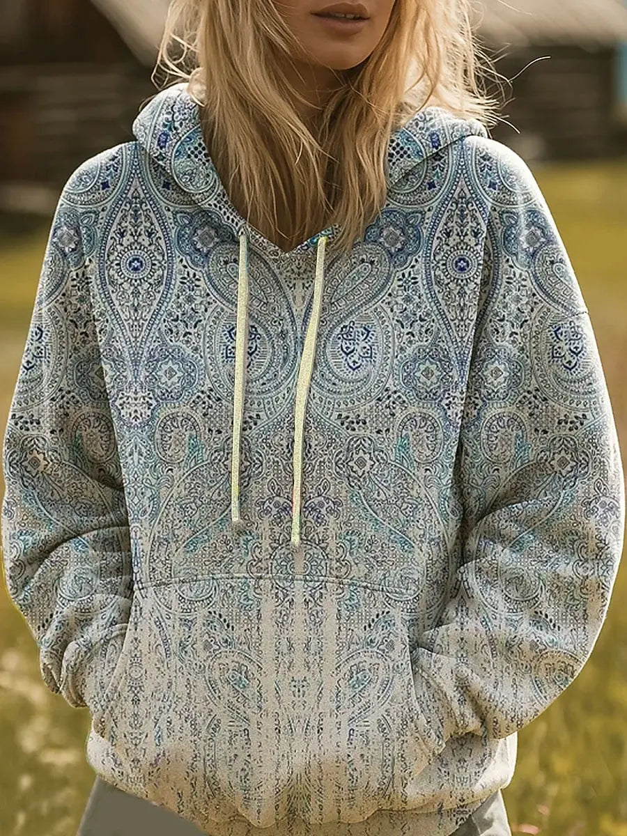 Kaelith | Rainbow Sunburst Graphic Hoodie