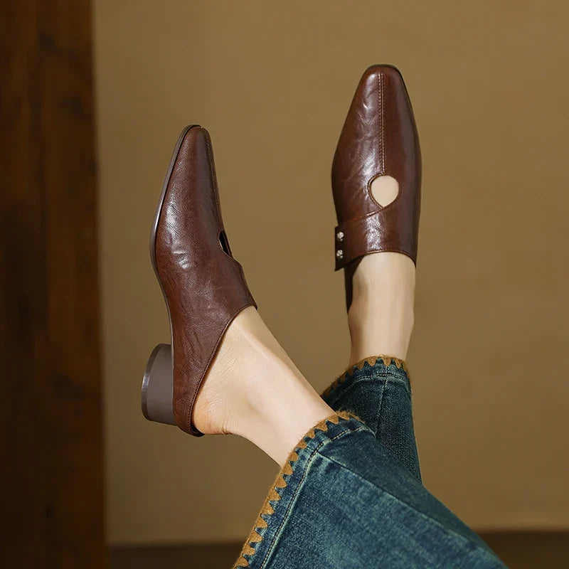 Olga | Leather Mules