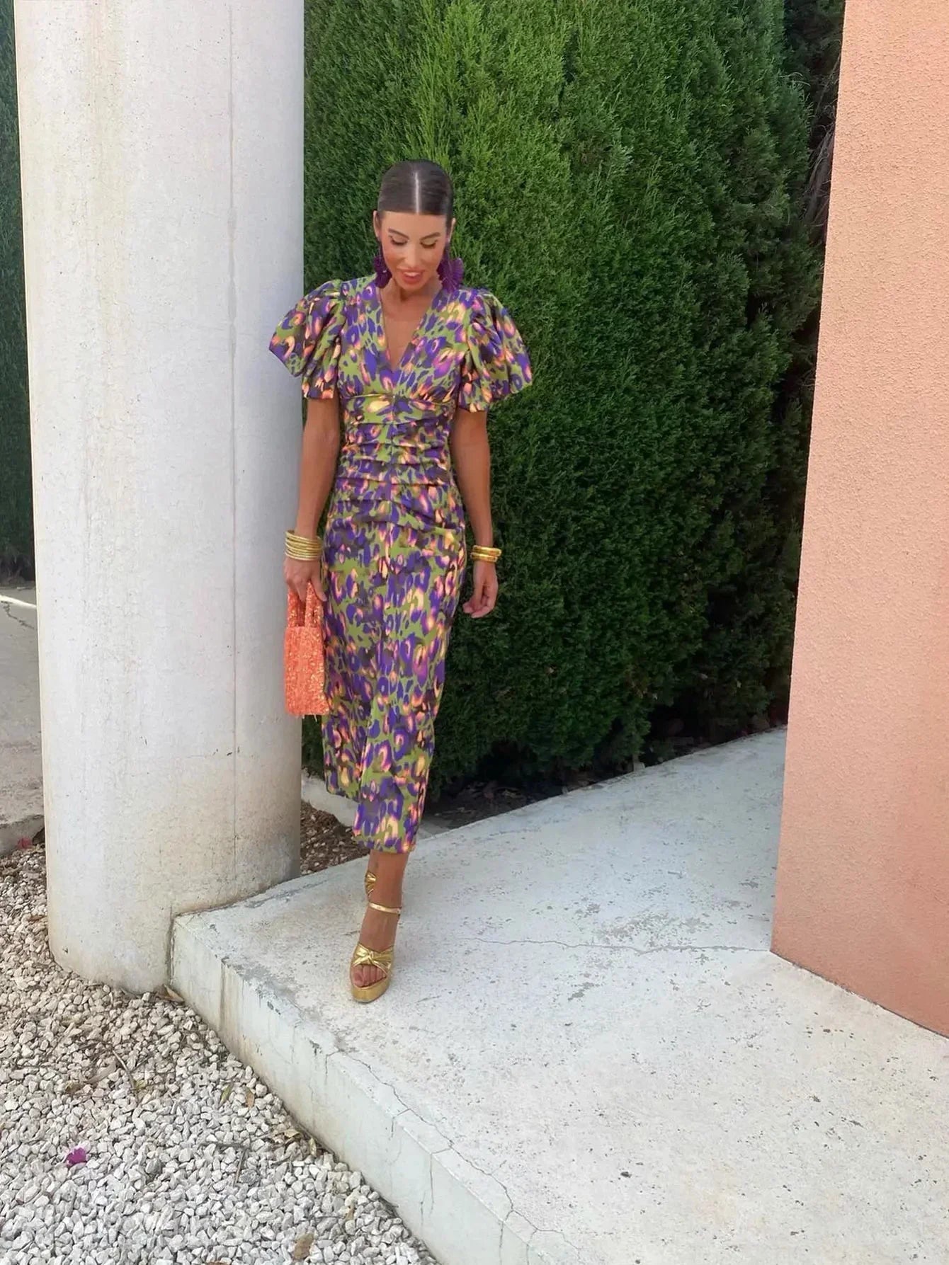 Millicent | Dress with Puff Sleeves