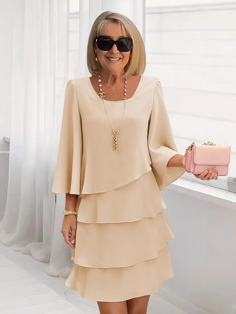 Gloria | Comfort Ruffle Midi Dress