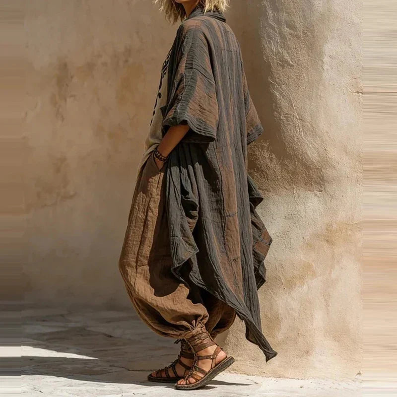 Vivienne | Linen-Blend Two Piece Set