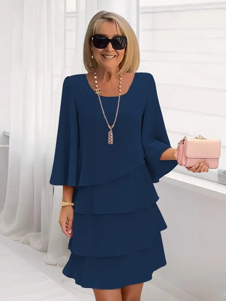 Gloria | Comfort Ruffle Midi Dress