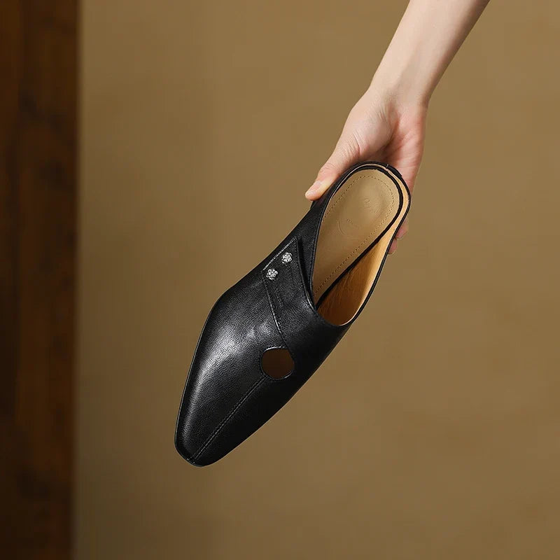 Olga | Leather Mules