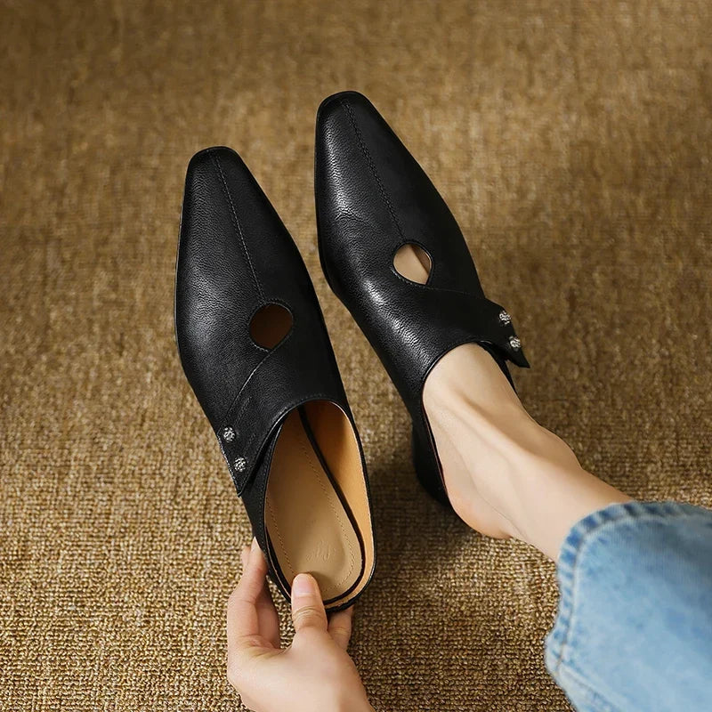 Olga | Leather Mules