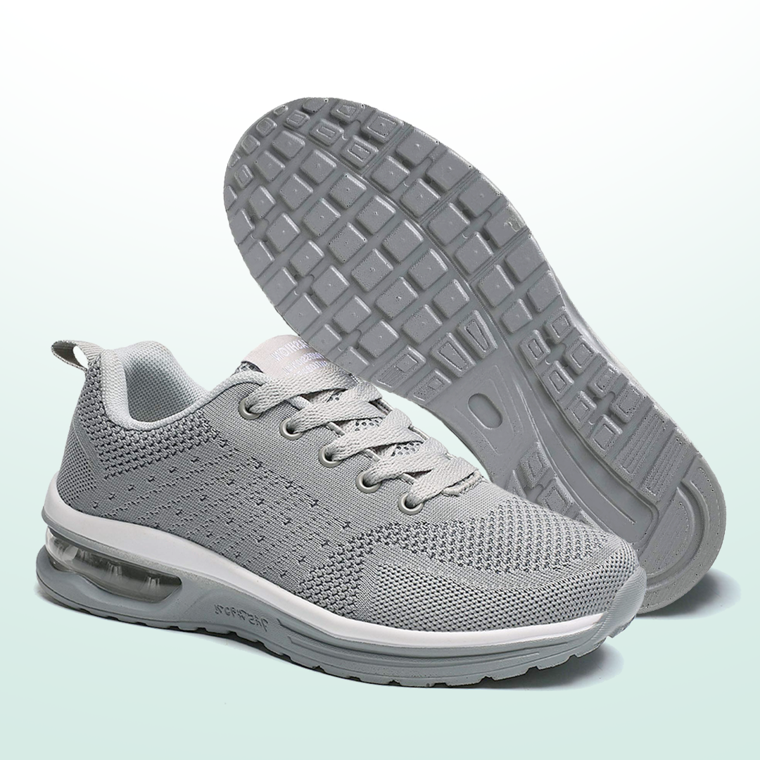 Harper | Cushioned Shoes in All Grey