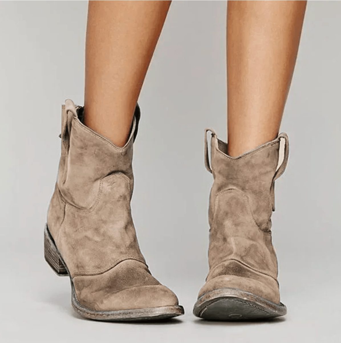 Piper | Western Pull On Ankle Boots
