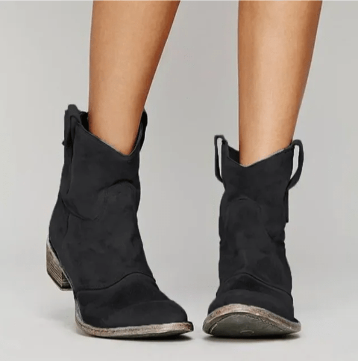 Piper | Western Pull On Ankle Boots