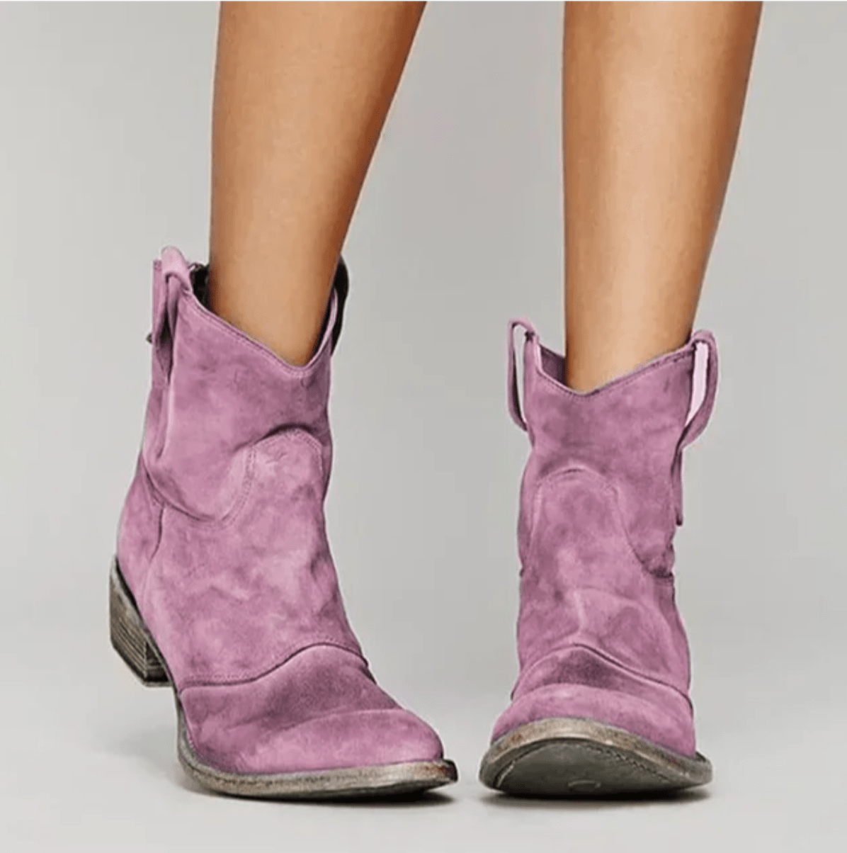 Piper | Western Pull On Ankle Boots