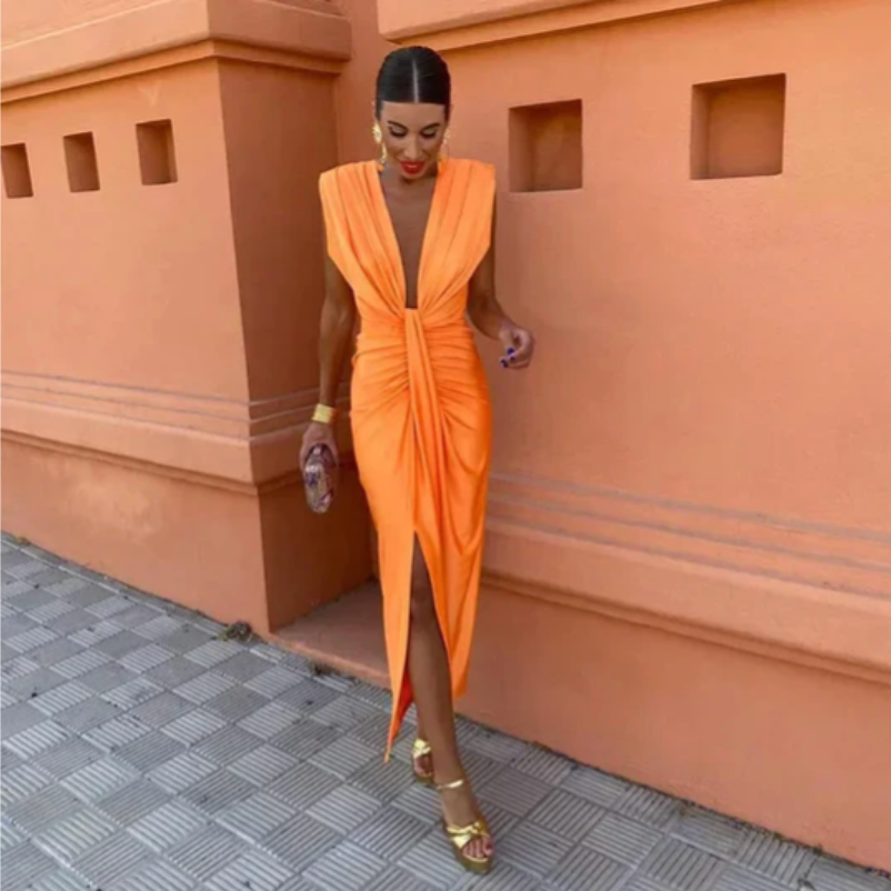 Sabine | Elegant Pleated Dress