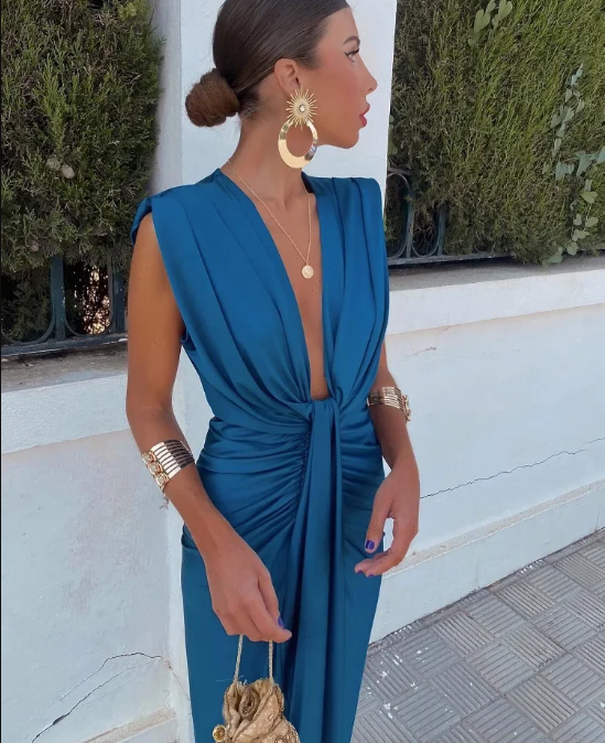Sabine | Elegant Pleated Dress