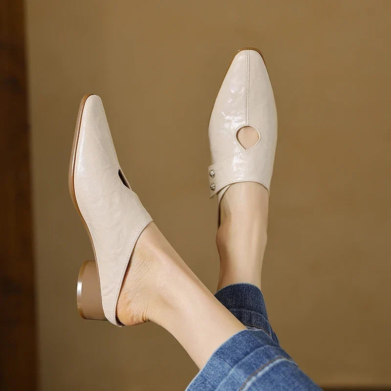 Olga | Leather Mules