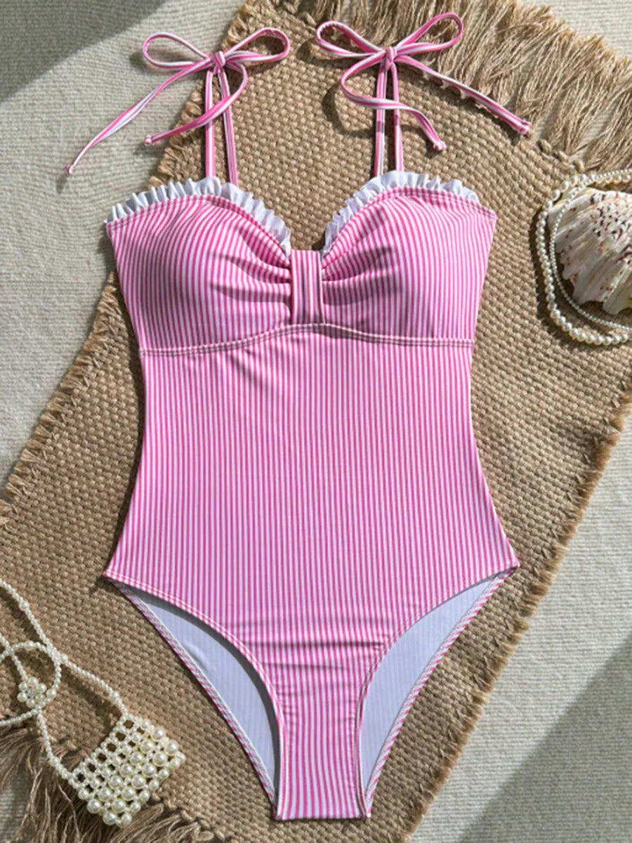 Elena — Shaping Swimsuit, Stripes