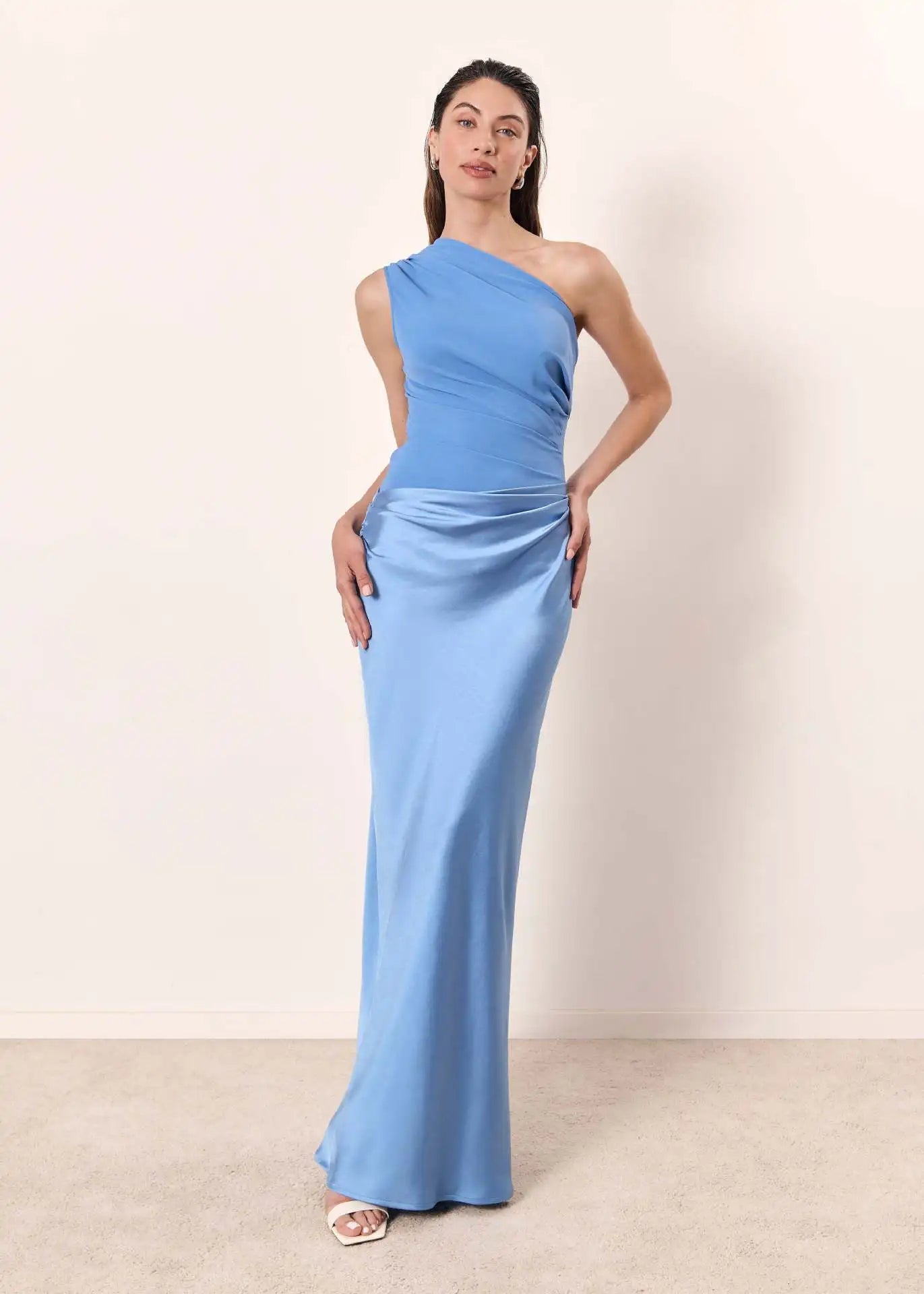 Evangeline | Maxi Dress in Satin
