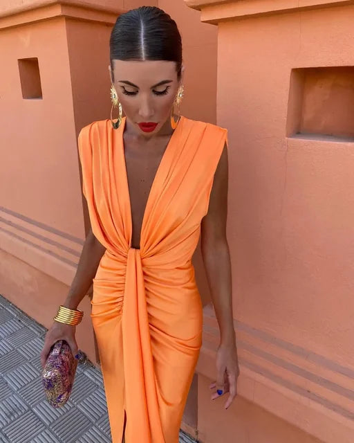 Sabine | Elegant Pleated Dress
