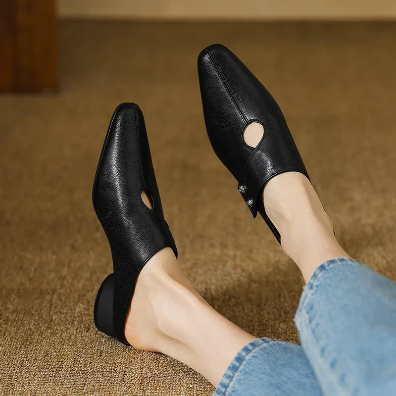 Olga | Leather Mules