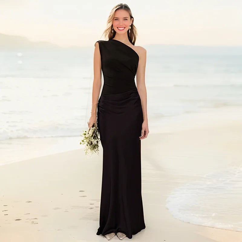Evangeline | Maxi Dress in Satin