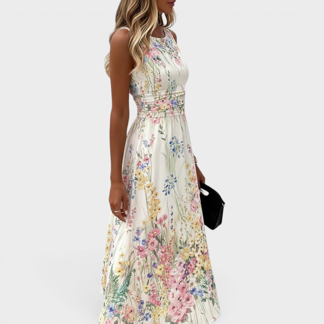 Isolde-May | Lace Trim Midi Dress