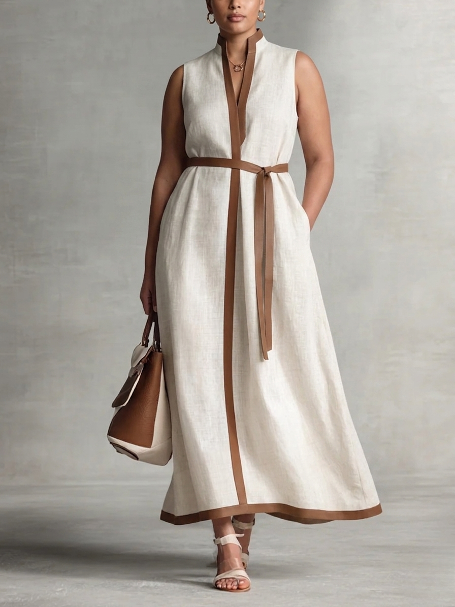 Suzanne | Elegant V Neck Summer Maxi Dress