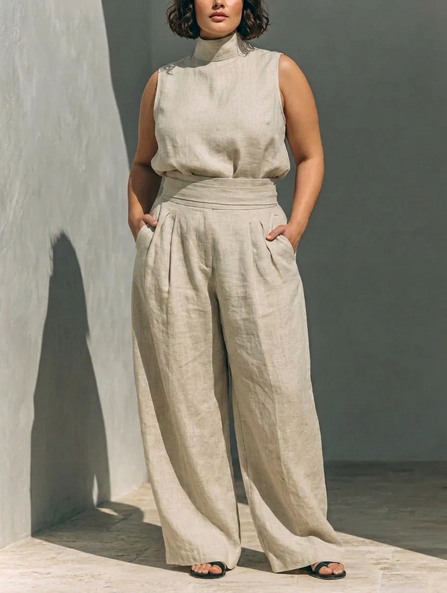 Lenora | Cotton Linen Blend Summer Set
