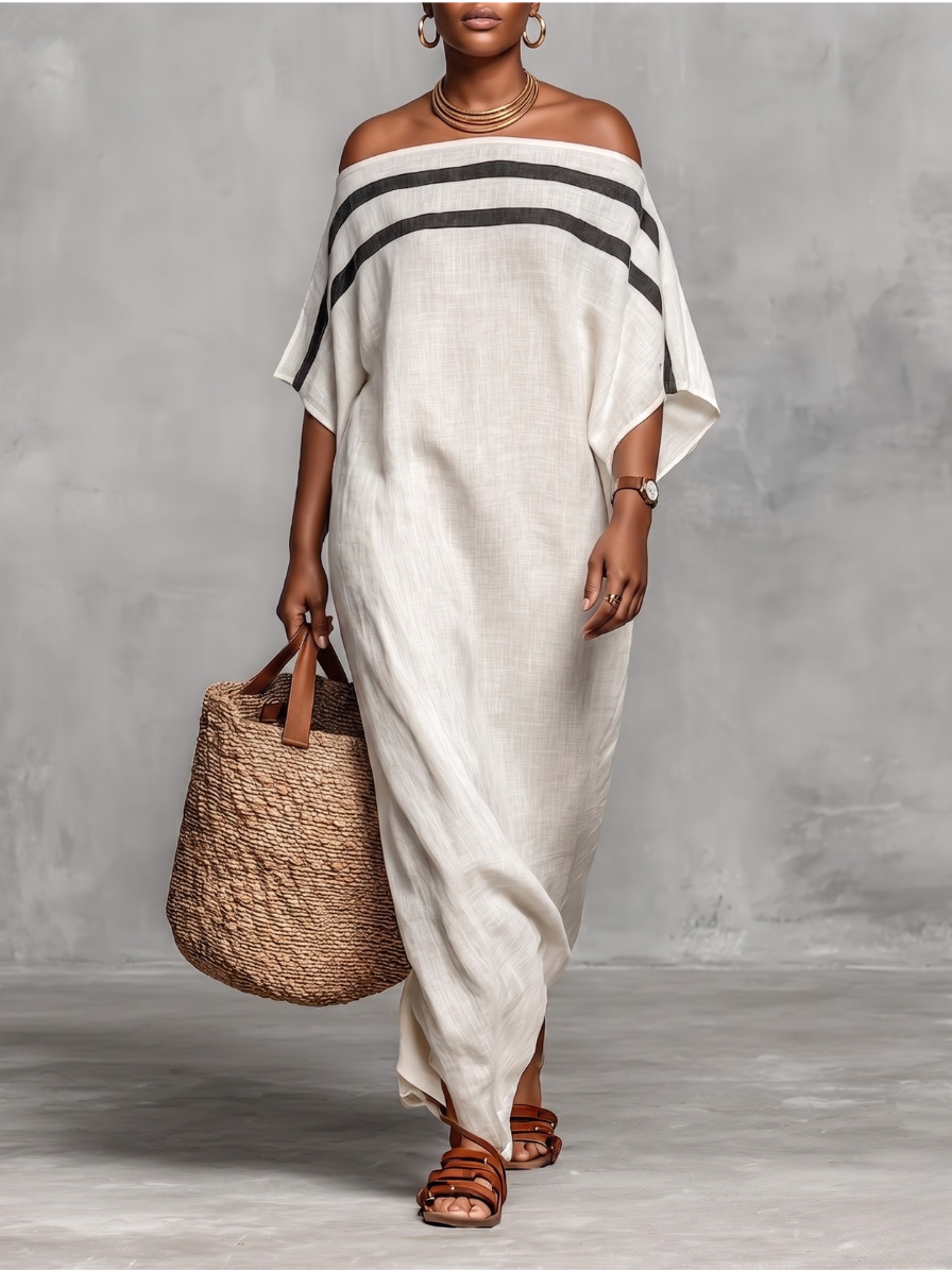 Patricia | Elegant Off Shoulder Maxi Dress