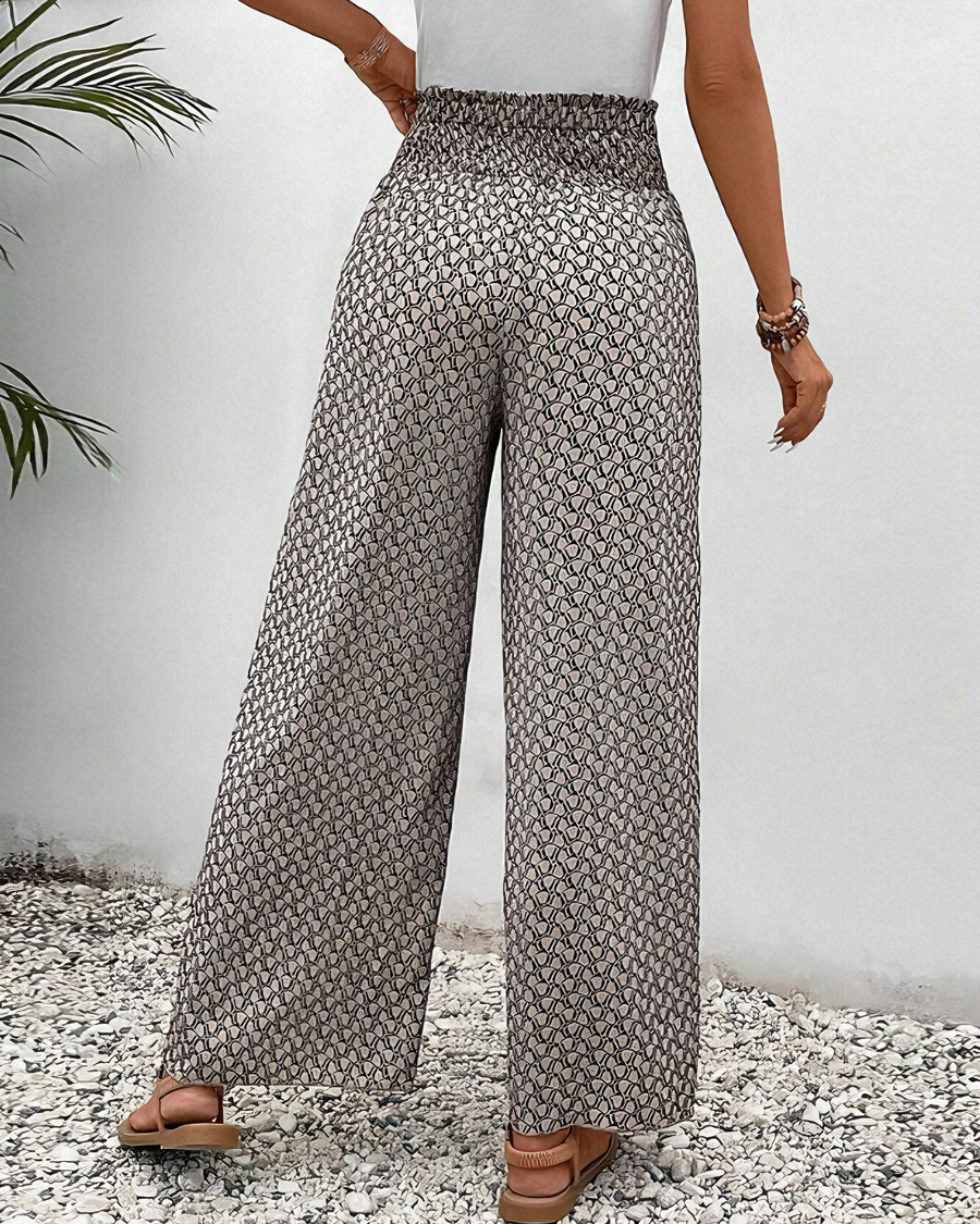 Sahara  | Drift Printed Palazzo Trousers
