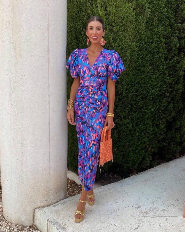 Millicent | Dress with Puff Sleeves