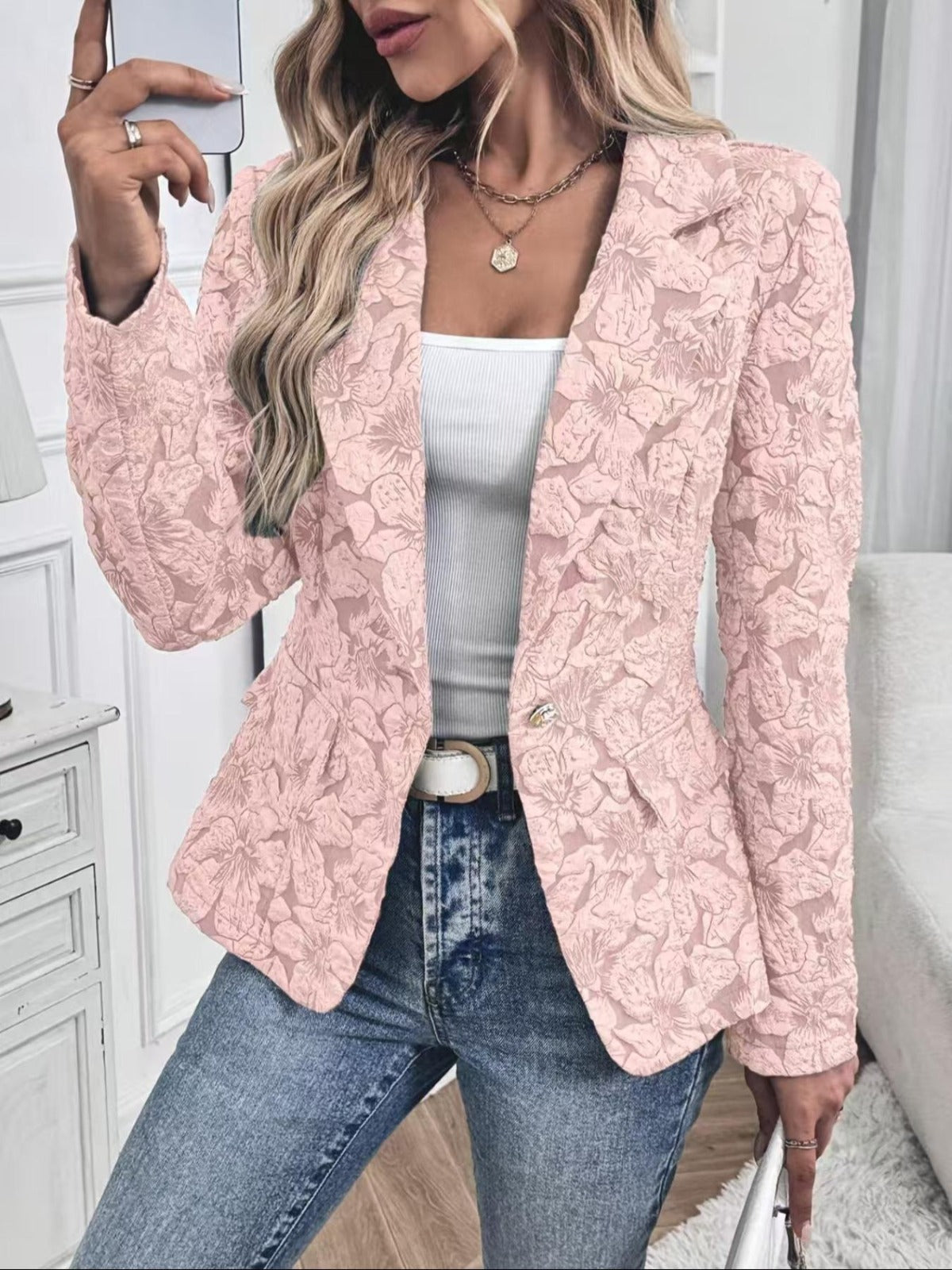 Rosamund | Paisley Jacquard Blazer