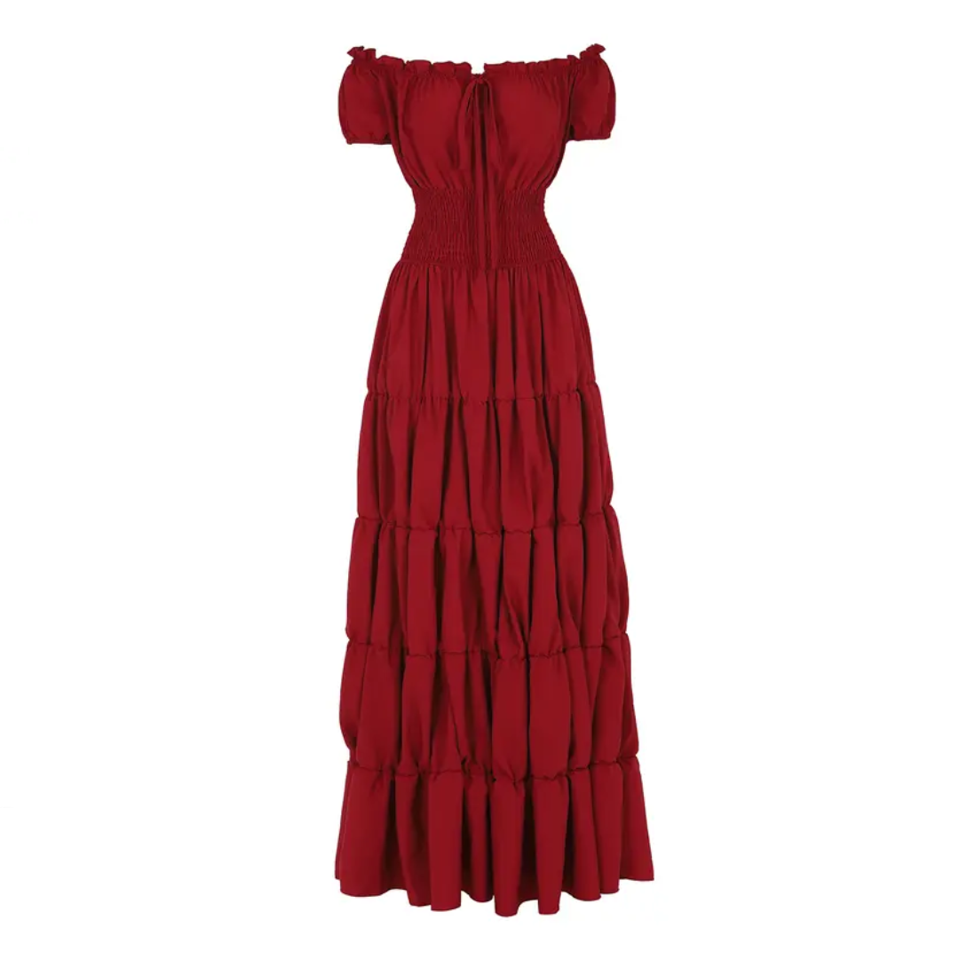 ROWENNA™ – Medieval Renaissance Smocked Waist Dress
