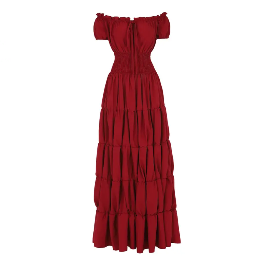 ROWENNA™ – Medieval Renaissance Smocked Waist Dress