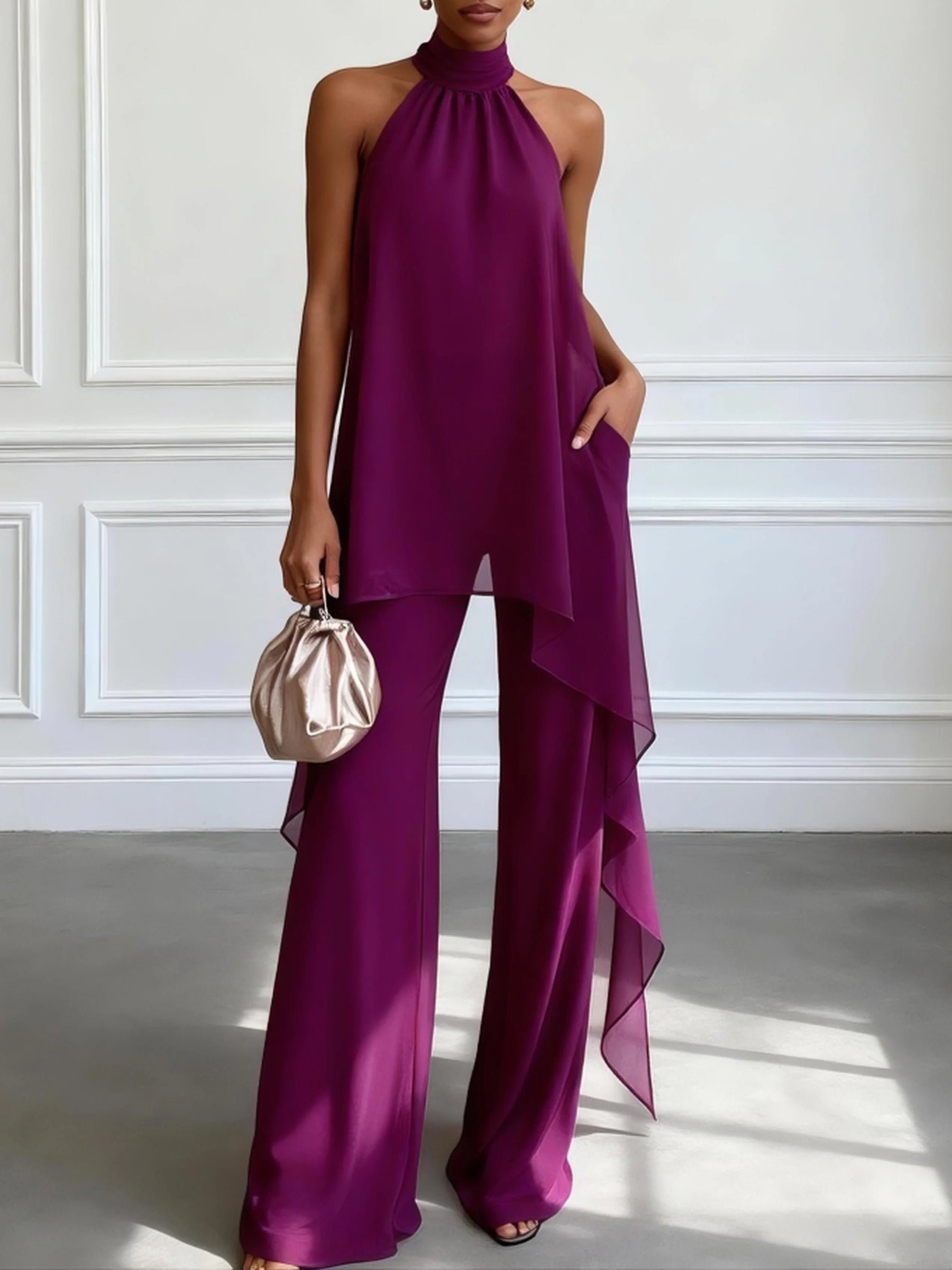 Cecilia | Elegant Halter Set