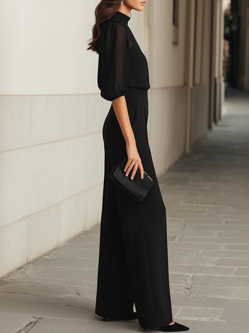 Annette | Elegant Wide Leg Trouser Set