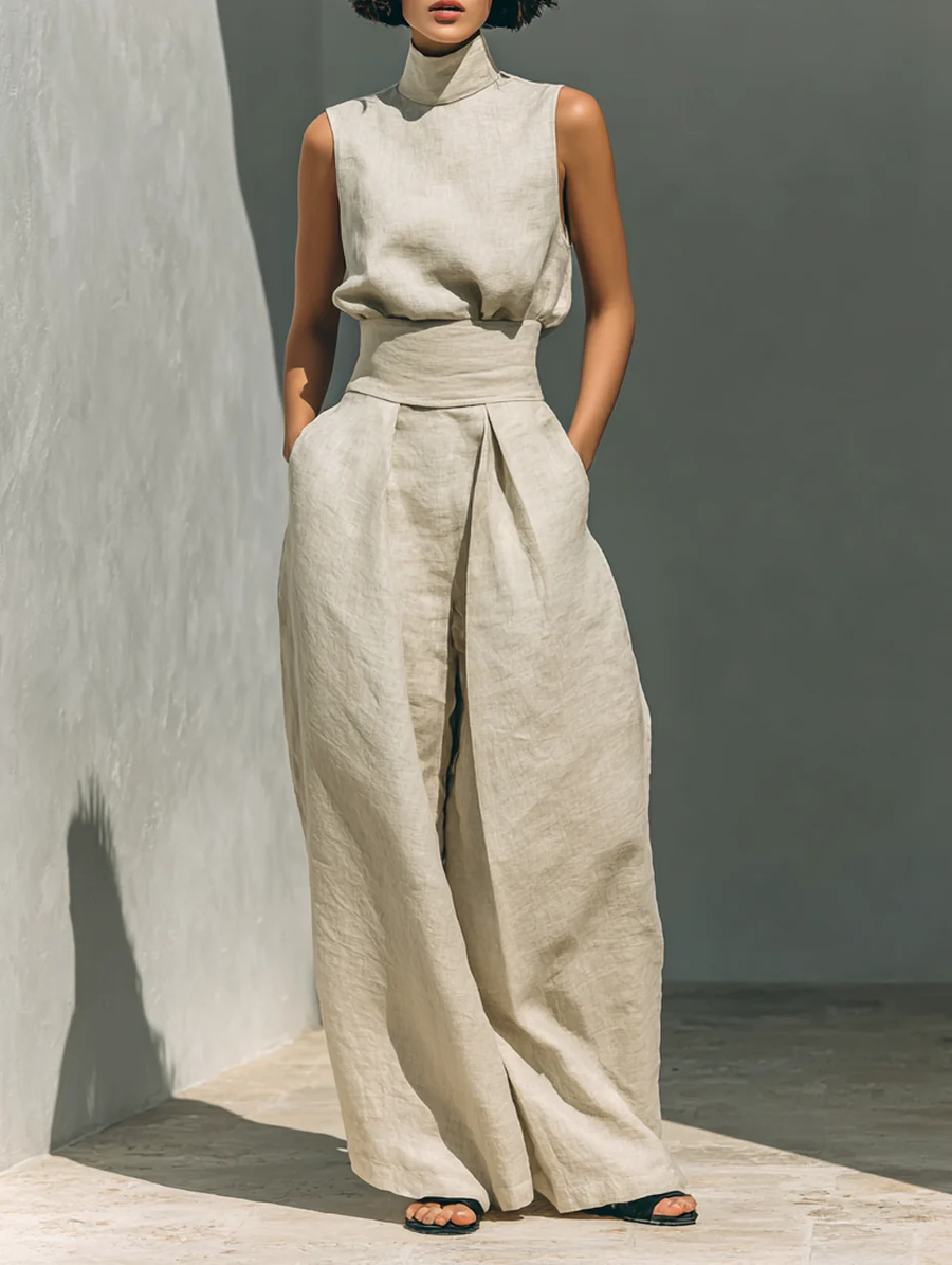 Lenora | Cotton Linen Blend Summer Set