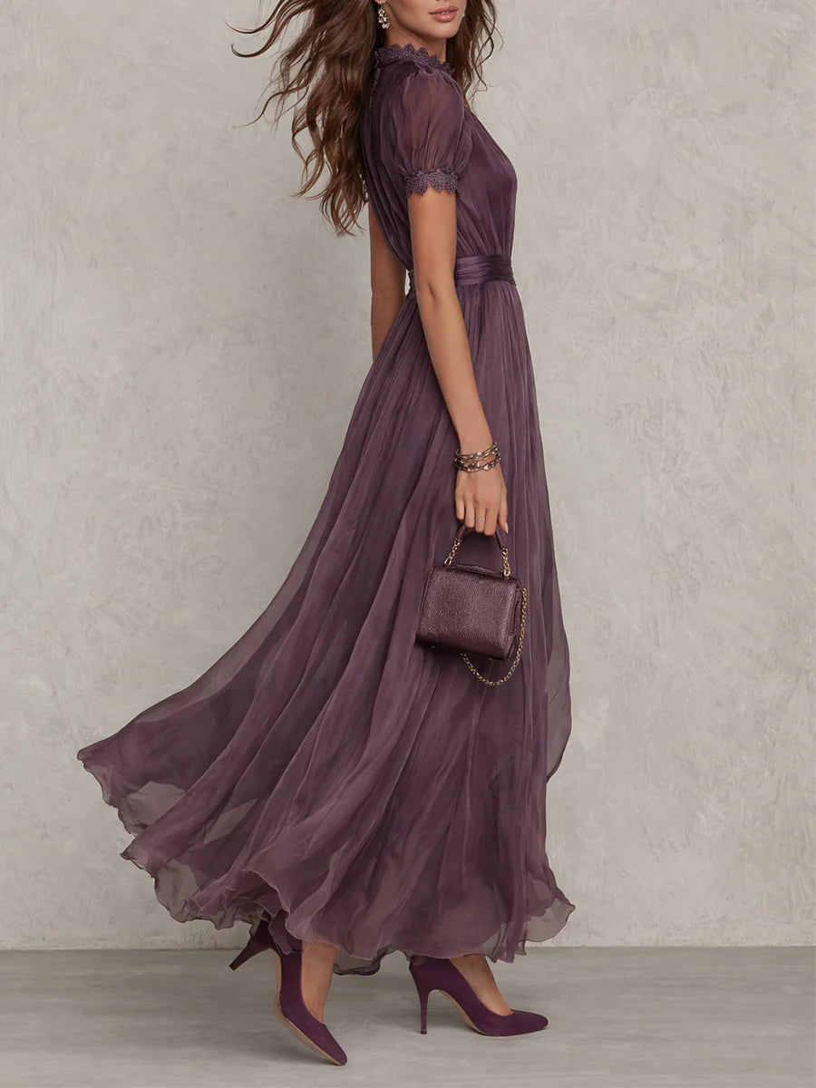 Marilyn | Elegant Gathered Summer Maxi Dress