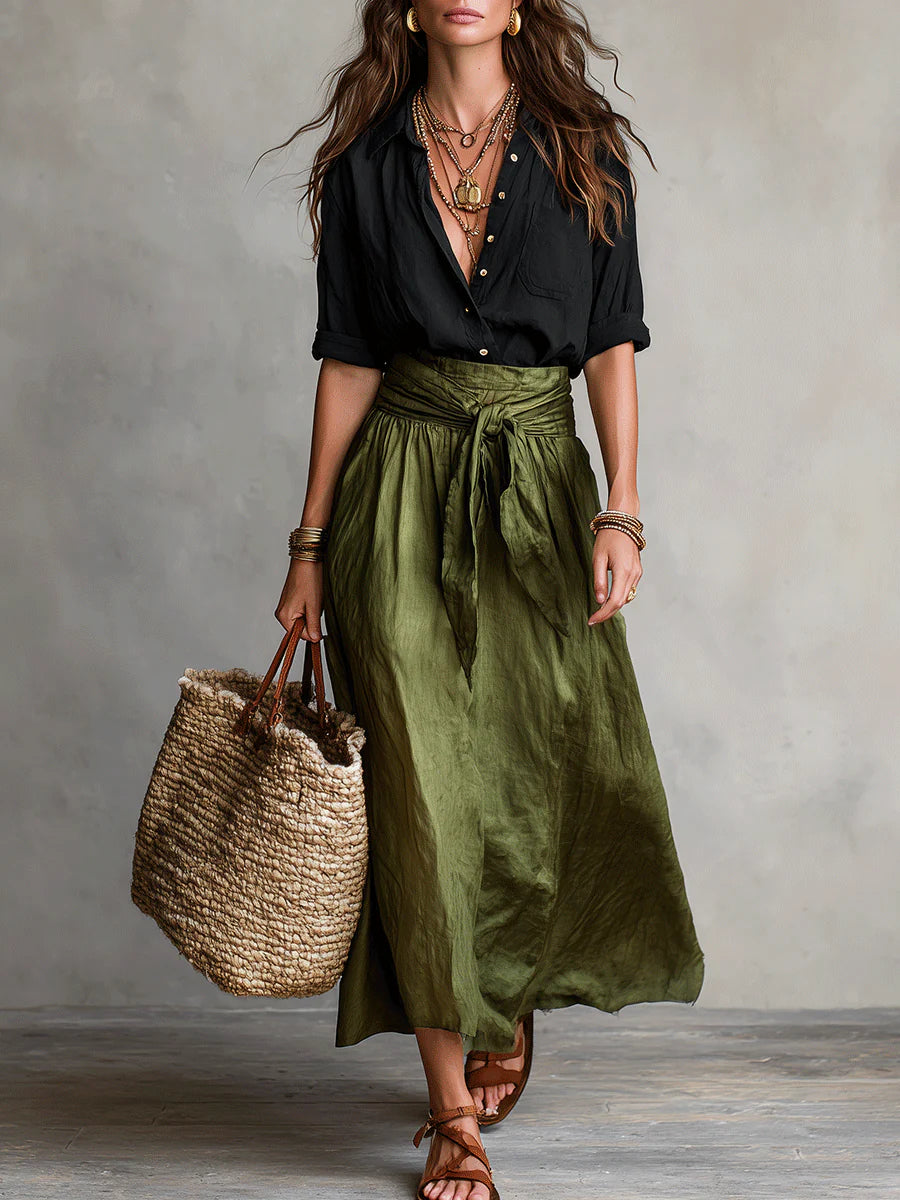 Camilla | Tie Waist Midi Set