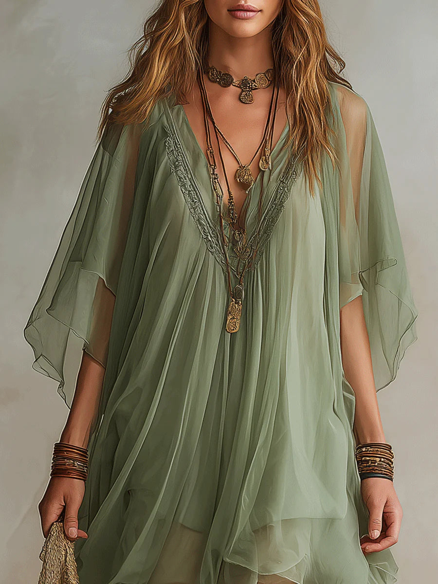 Aurelie | Airy Layered Mini Dress