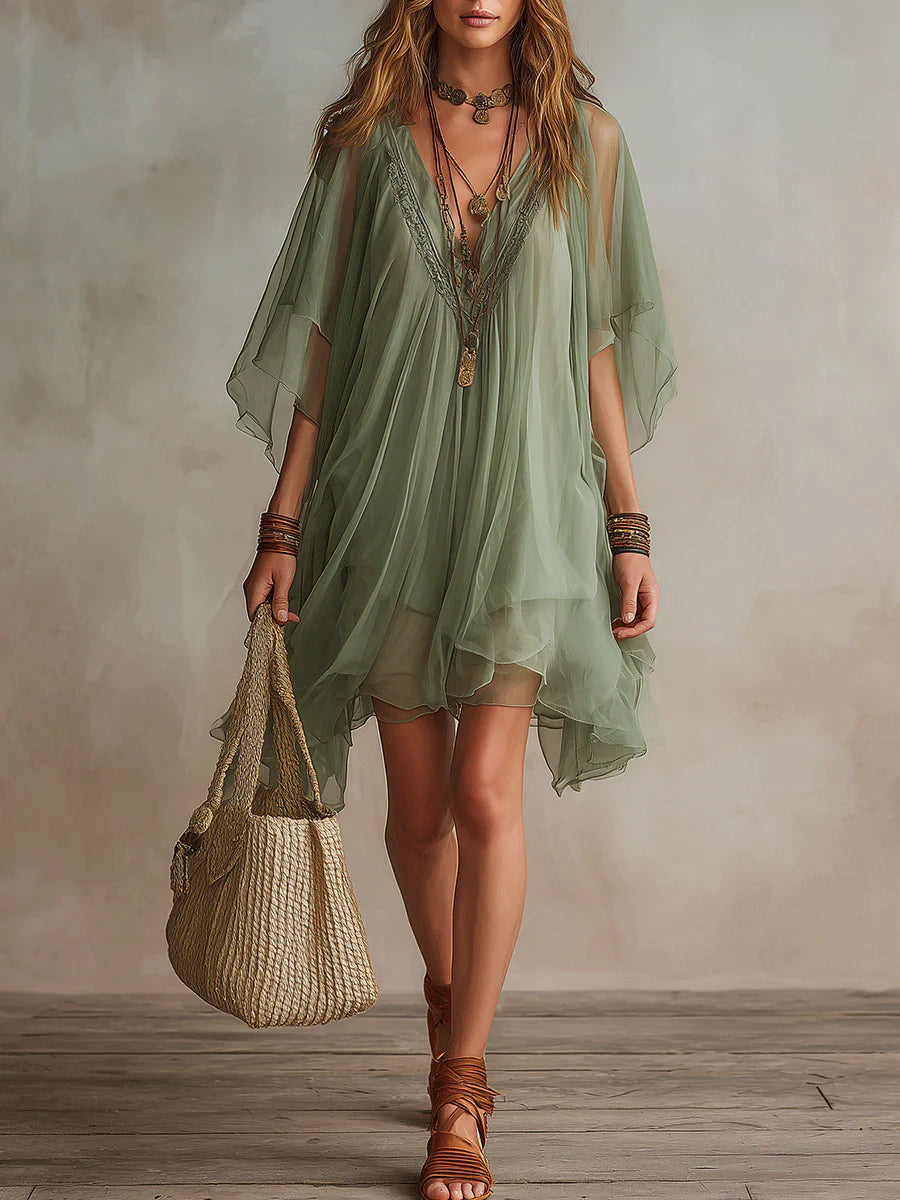Aurelie | Airy Layered Mini Dress