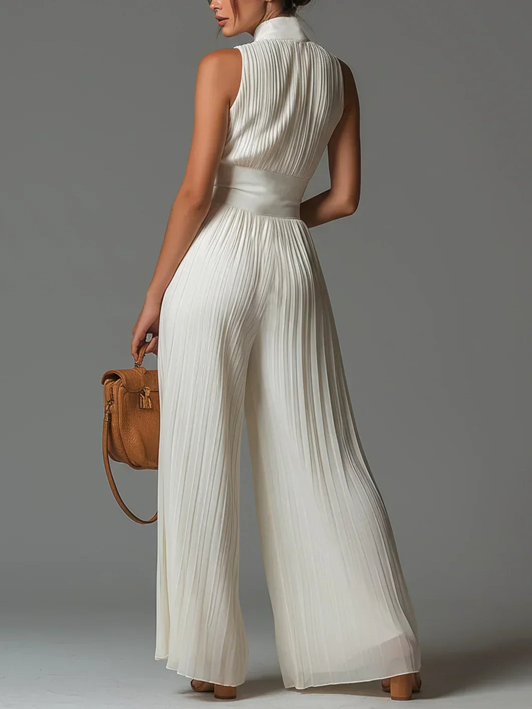 Vittoria | Chiffon V Neck Jumpsuit