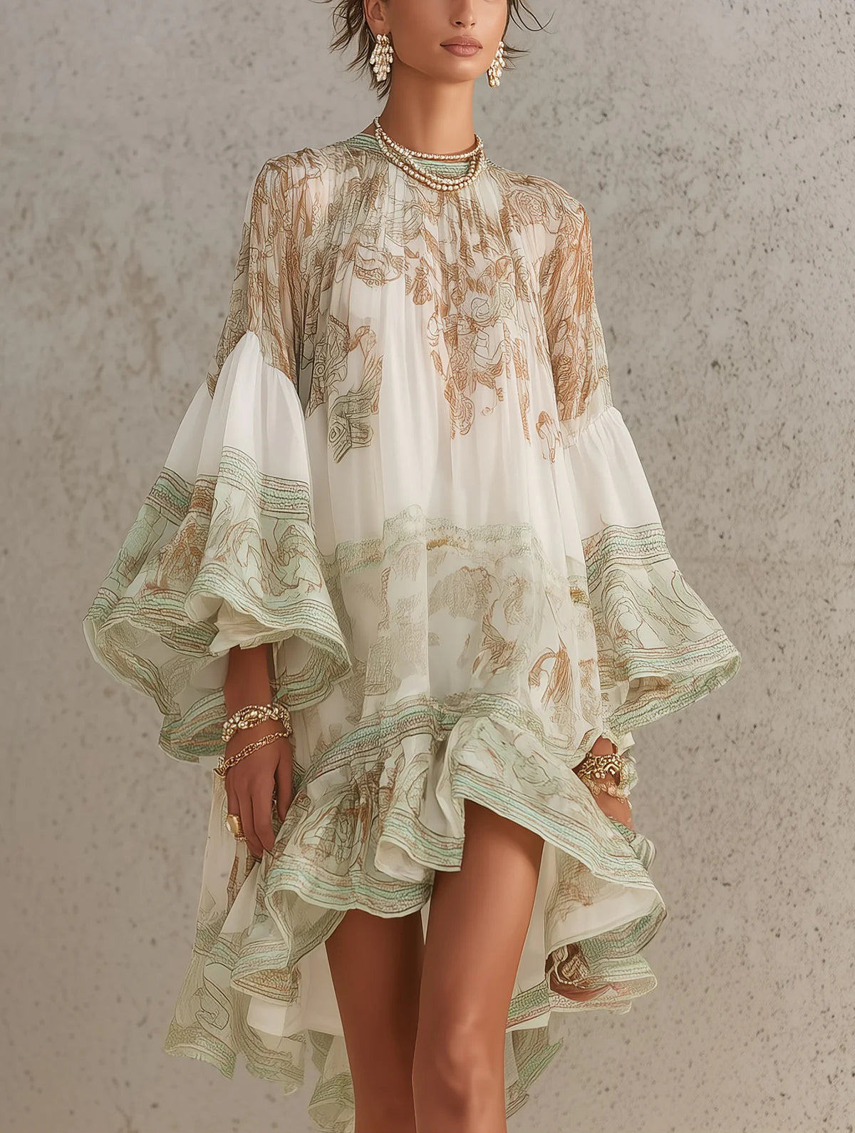 Rosalie | Chiffon Mini Dress