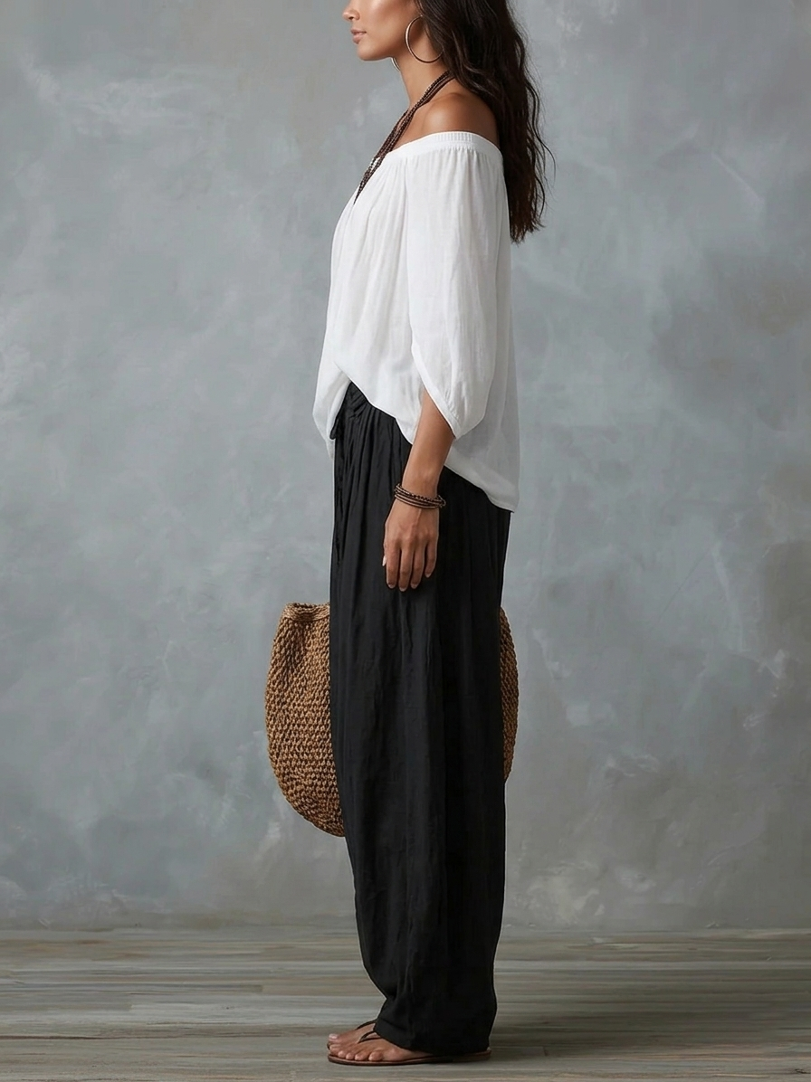 Yvette | Off Shoulder Top Two Piece Set