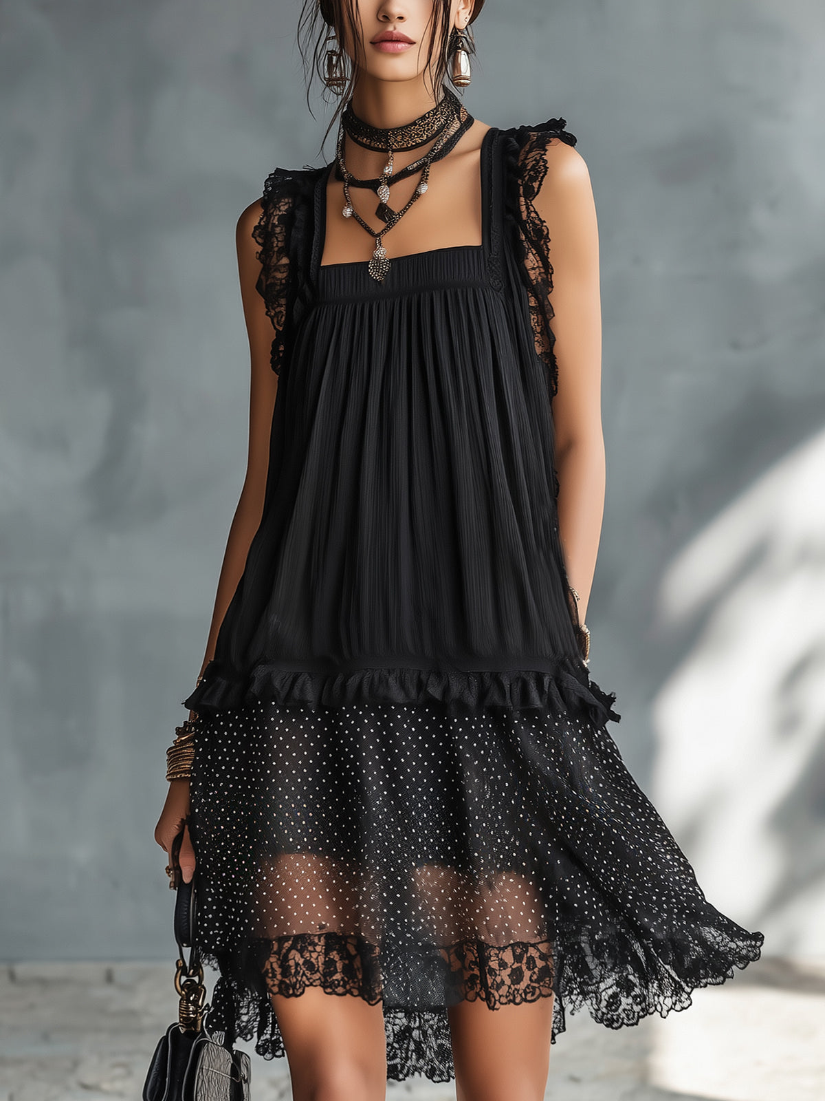 Pauline | Lace Mini Dress
