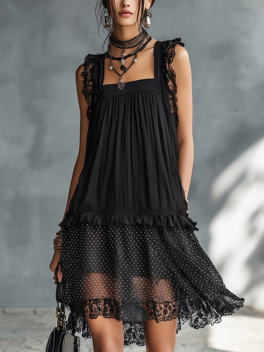 Pauline | Lace Mini Dress
