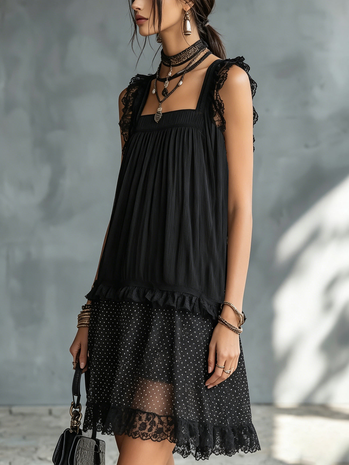 Pauline | Lace Mini Dress