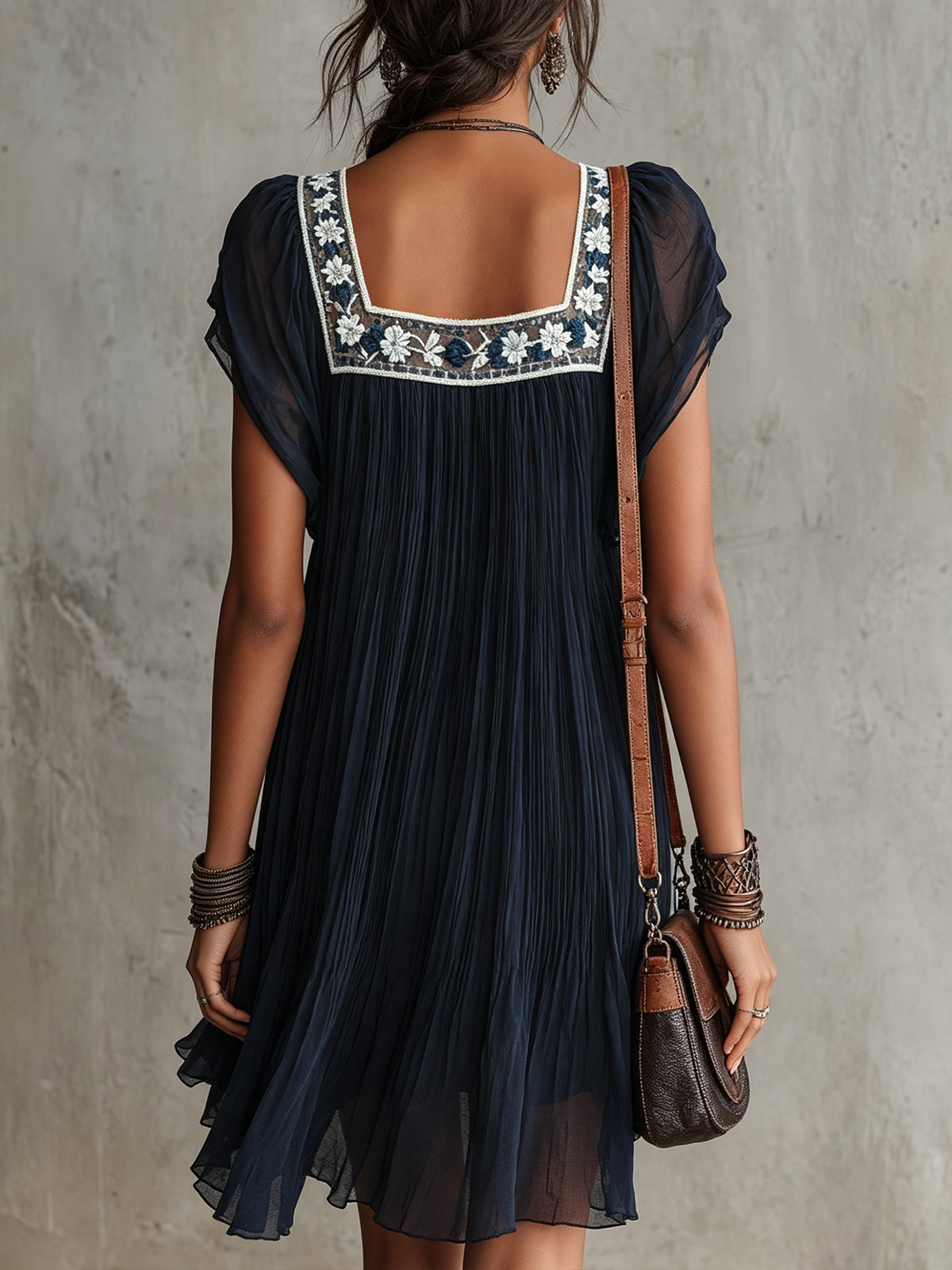 Apolline | Floral Chiffon Mini Dress