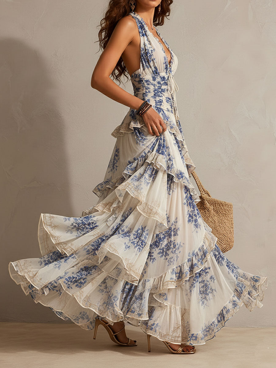 Marilla | Romantic Ruffled Maxi Dress